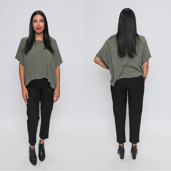 Tonle RJ Black High Rise Tapered Leg Pant Small - Picture 1 of 9